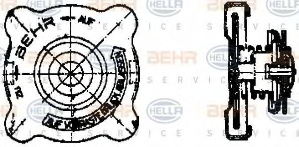 BEHR HELLA SERVICE 8MY376742131 Кришка, резервуар охолоджувальної рідини