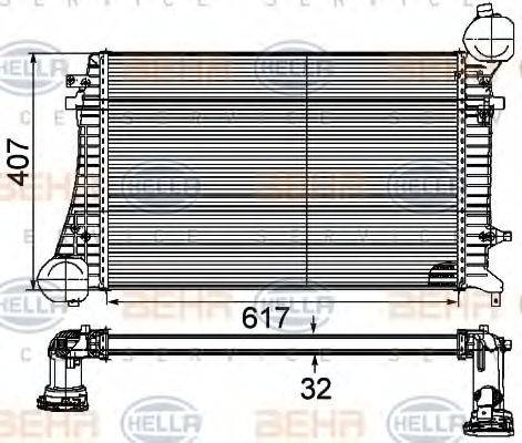 BEHR HELLA SERVICE 8ML376746131 Інтеркулер