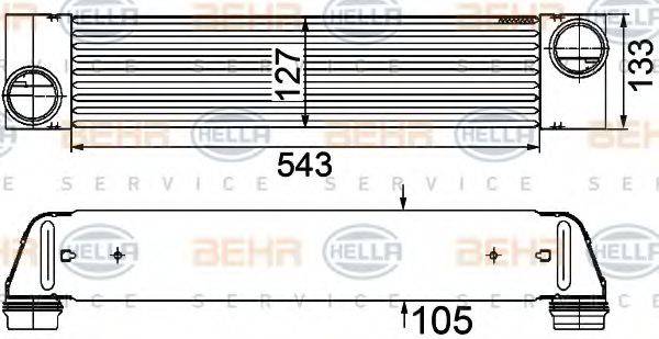 BEHR HELLA SERVICE 8ML376746501 Інтеркулер