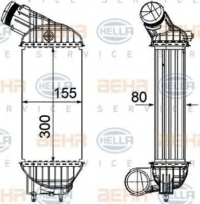 BEHR HELLA SERVICE 8ML376746591 Інтеркулер