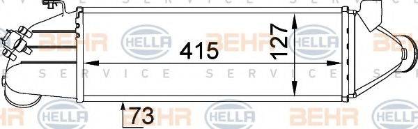 BEHR HELLA SERVICE 8ML376746631 Інтеркулер