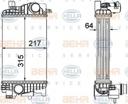 BEHR HELLA SERVICE 8ML376756431 Інтеркулер