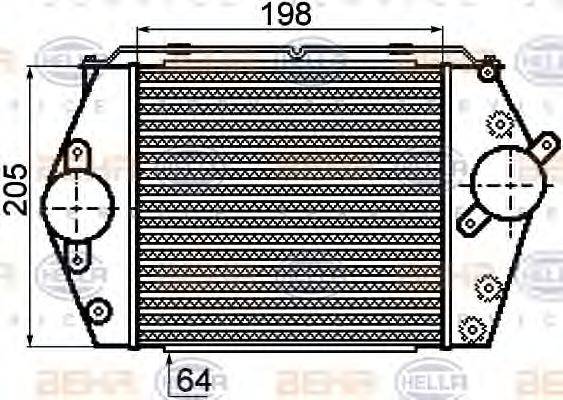 BEHR HELLA SERVICE 8ML376756561 Інтеркулер