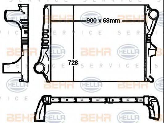 BEHR HELLA SERVICE 8ML376760431 Інтеркулер