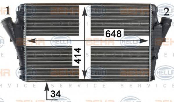 BEHR HELLA SERVICE 8ML376760611 Інтеркулер