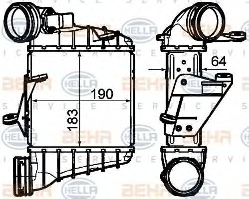 BEHR HELLA SERVICE 8ML376760681 Інтеркулер