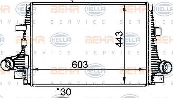 BEHR HELLA SERVICE 8ML376765061 Інтеркулер