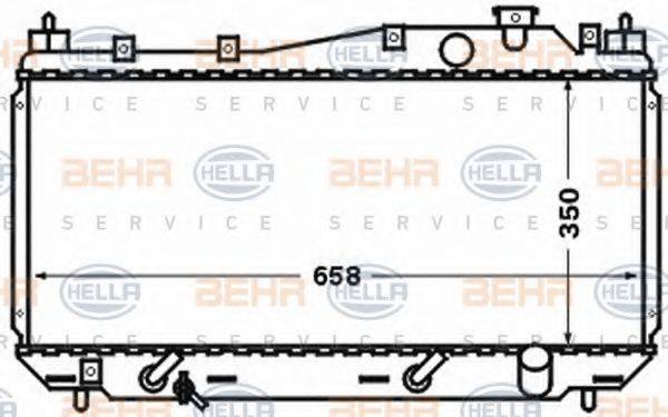 BEHR HELLA SERVICE 8MK376768301 Радіатор, охолодження двигуна