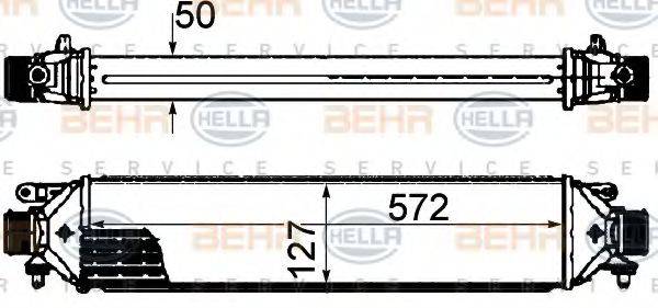 BEHR HELLA SERVICE 8ML376899131 Інтеркулер