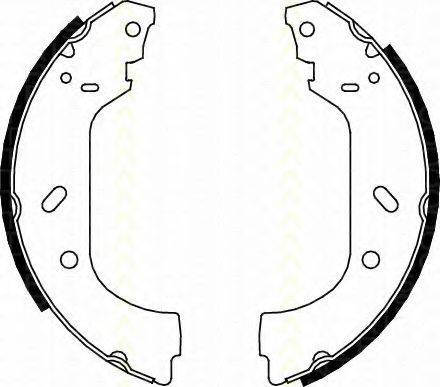 TRISCAN 810010588 Комплект гальмівних колодок
