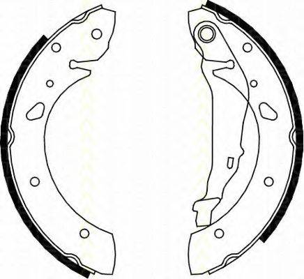 TRISCAN 810013624 Комплект гальмівних колодок