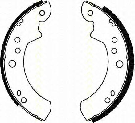 TRISCAN 810016443 Комплект гальмівних колодок