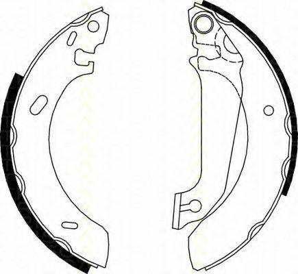 TRISCAN 810016536 Комплект гальмівних колодок