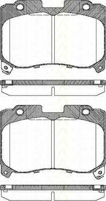 TRISCAN 811013050 Комплект гальмівних колодок, дискове гальмо
