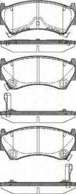 TRISCAN 811014008 Комплект гальмівних колодок, дискове гальмо