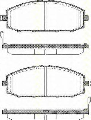 TRISCAN 811014024 Комплект гальмівних колодок, дискове гальмо