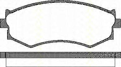 TRISCAN 811014032 Комплект гальмівних колодок, дискове гальмо