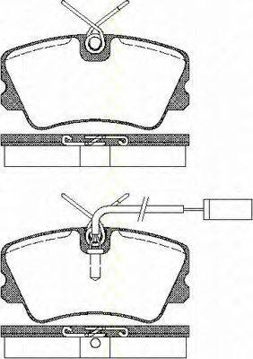 TRISCAN 811015014 Комплект гальмівних колодок, дискове гальмо