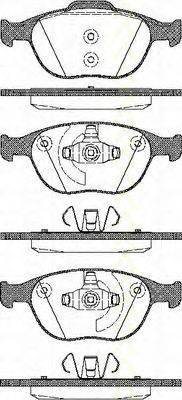 TRISCAN 811016012 Комплект гальмівних колодок, дискове гальмо