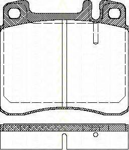 TRISCAN 811023002 Комплект гальмівних колодок, дискове гальмо