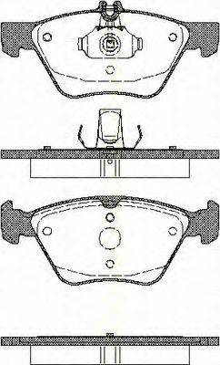 TRISCAN 811023014 Комплект гальмівних колодок, дискове гальмо