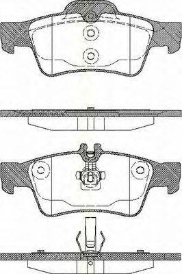 TRISCAN 811023036 Комплект гальмівних колодок, дискове гальмо