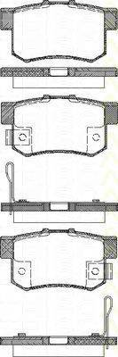 TRISCAN 811040008 Комплект гальмівних колодок, дискове гальмо