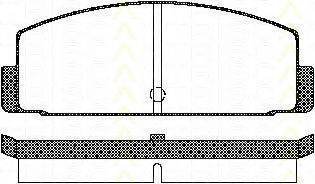 TRISCAN 811042908 Комплект гальмівних колодок, дискове гальмо