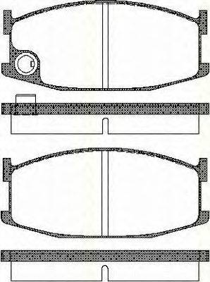TRISCAN 811050061 Комплект гальмівних колодок, дискове гальмо