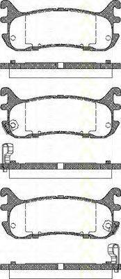 TRISCAN 811050185 Комплект гальмівних колодок, дискове гальмо