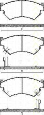 TRISCAN 811068176 Комплект гальмівних колодок, дискове гальмо