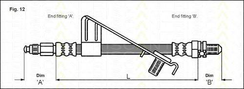 TRISCAN 815016128 Гальмівний шланг