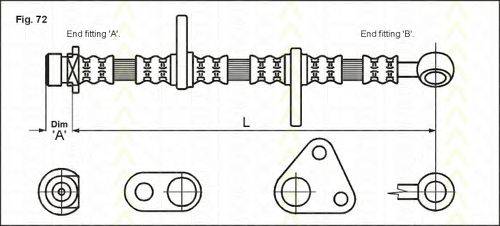 TRISCAN 815040110 Гальмівний шланг