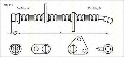 TRISCAN 815040123 Гальмівний шланг