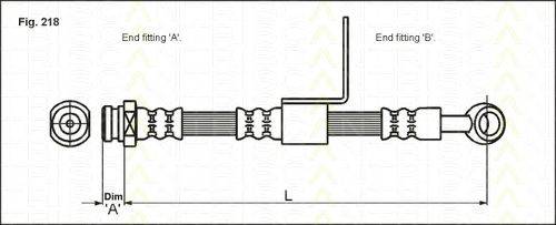 TRISCAN 815043109 Гальмівний шланг