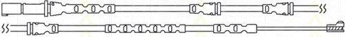 TRISCAN 811511042 Сигналізатор, знос гальмівних колодок