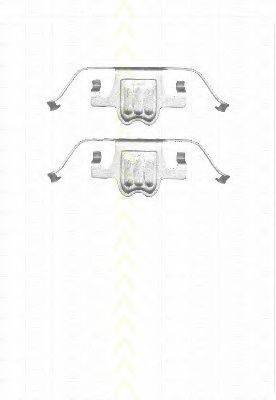 TRISCAN 8105111618 Комплектуючі, колодки дискового гальма