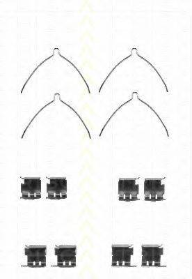 TRISCAN 8105131630 Комплектуючі, колодки дискового гальма