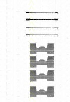 TRISCAN 8105161307 Комплектуючі, колодки дискового гальма