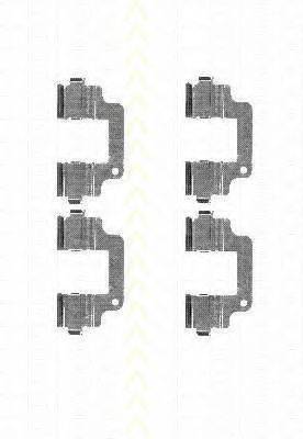 TRISCAN 8105171600 Комплектуючі, колодки дискового гальма