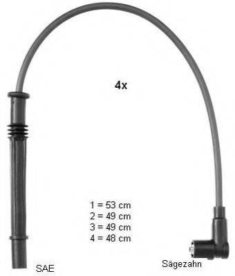 BERU PRO1604 Комплект дротів запалювання