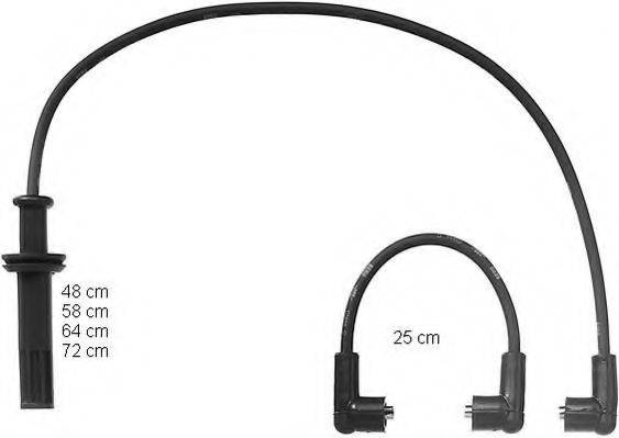 BERU ZEF1064 Комплект дротів запалювання