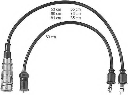 BERU ZEF364 Комплект дротів запалювання