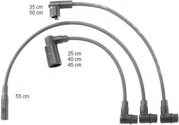 BERU ZEF732 Комплект дротів запалювання