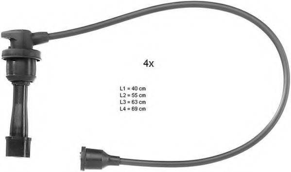 BERU ZEF877 Комплект дротів запалювання