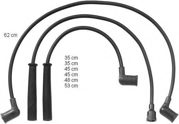BERU ZEF938 Комплект дротів запалювання