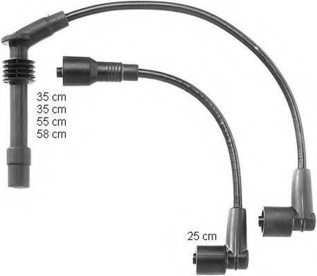 BERU ZEF997 Комплект дротів запалювання