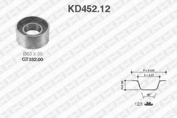 SNR KD45212 Комплект ременя ГРМ