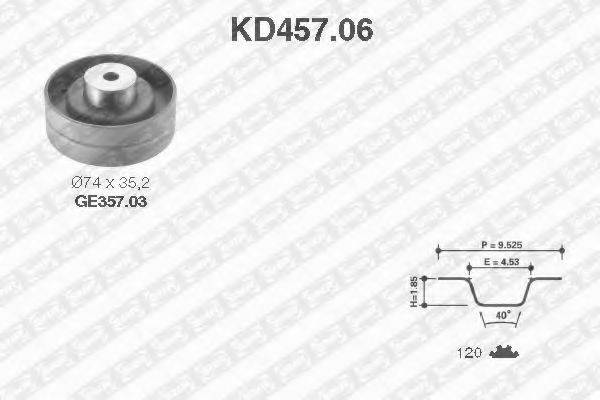 SNR KD45706 Комплект ременя ГРМ