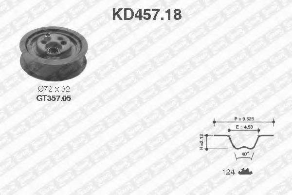 SNR KD45718 Комплект ременя ГРМ